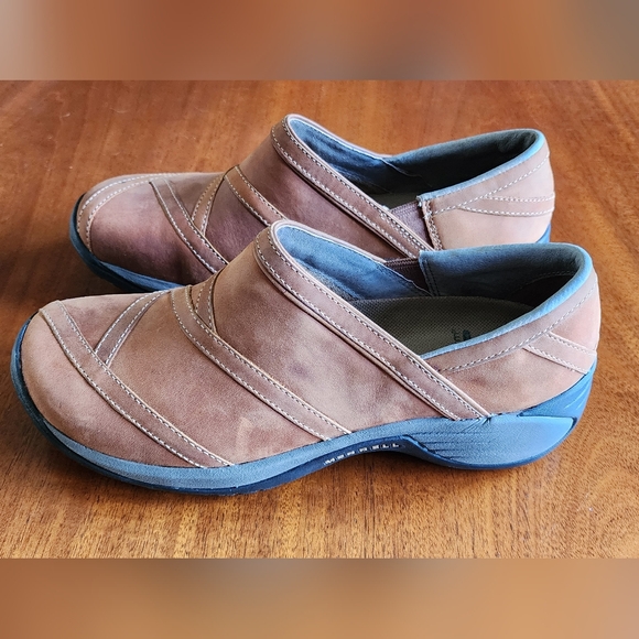 LIKE NEW! Merrell Encore Eclipse comfort shoes in light brown leather sz: 9 - Picture 1 of 14